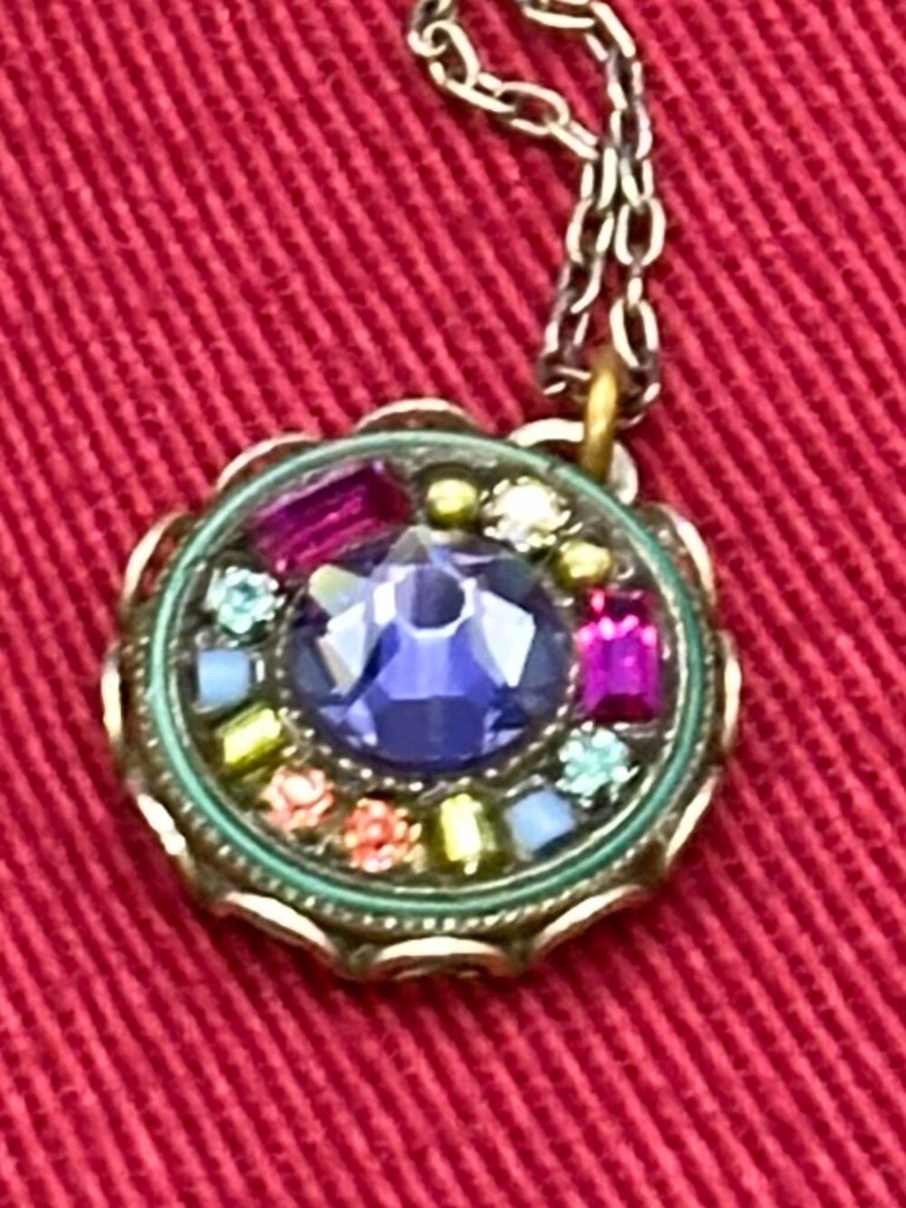 Firefly Swarovski Crystal Multiple Stone Pendant Necklace - Picture 4 of 15